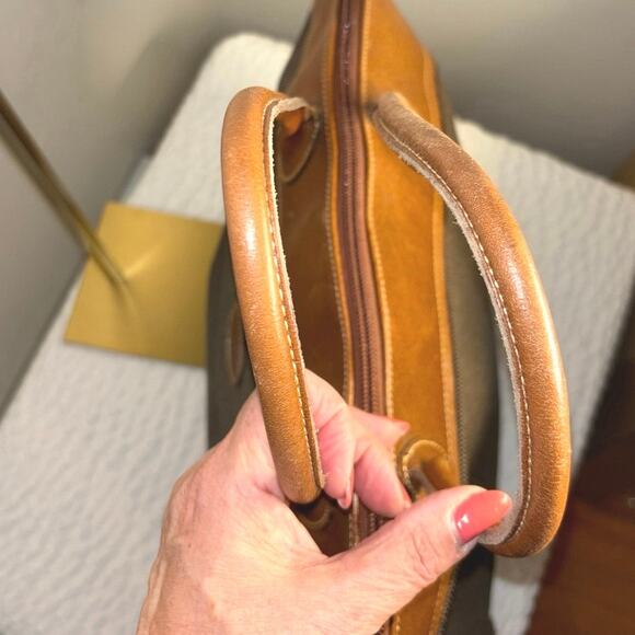 Longchamp Leather and Canvas Travel Bag - Picture 4 of 16